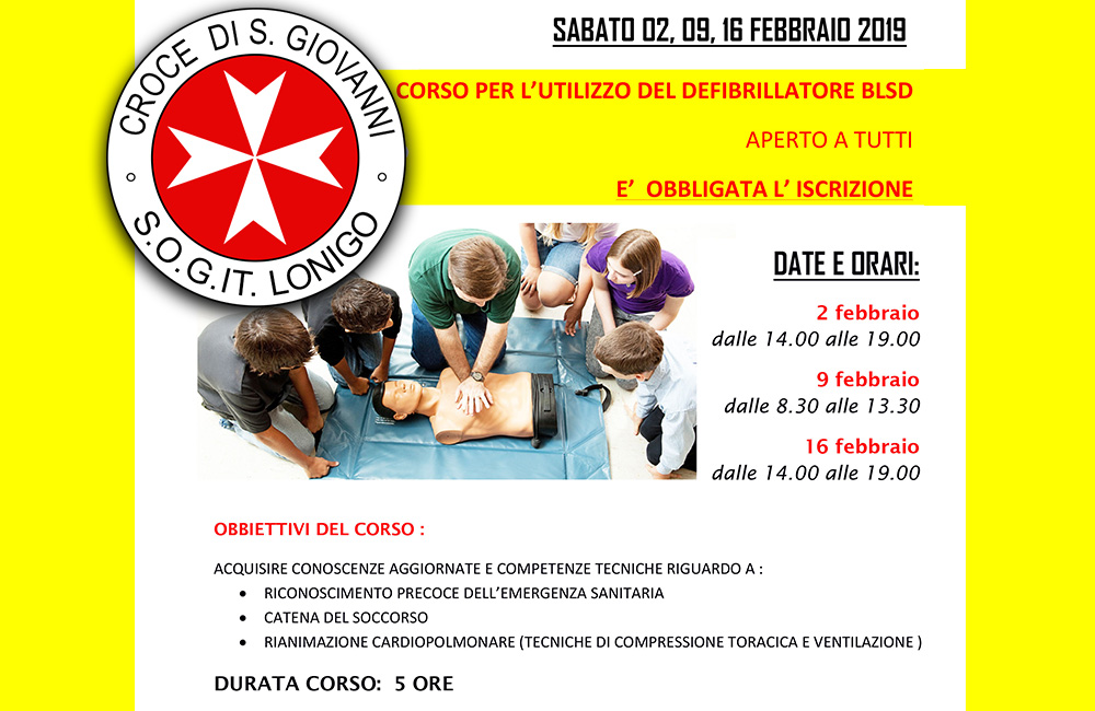 3 Nuove date per il corso BLSD