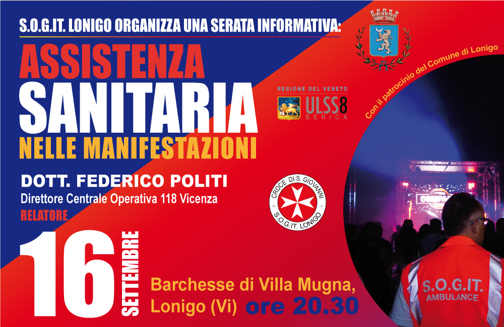 Serata informativa: Assistenza Sanitaria nelle Manifestazioni